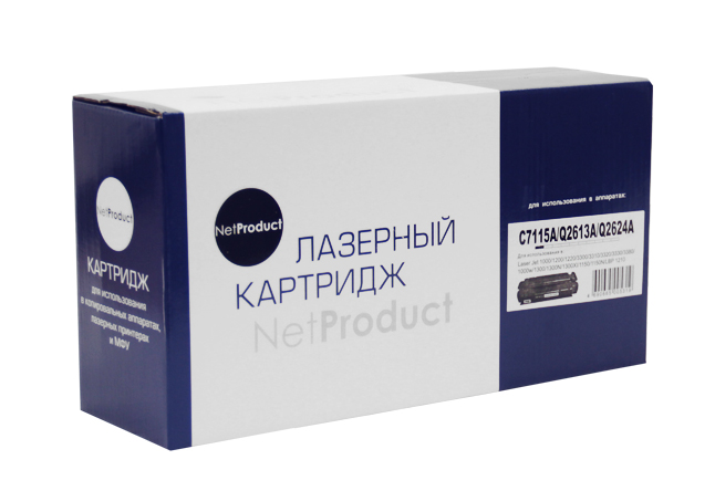 Картридж NetProduct (N-C7115A/Q2613A/Q2624A) для HP LJ 1200/1300/1150, Универсальный, 2,5K - купить с доставкой по России