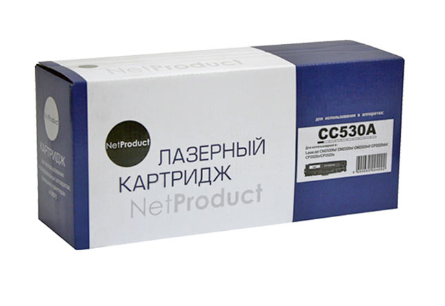 Картридж NetProduct (N-CC530A/№ 718) для HP CLJ CP2025/CM2320/Canon LBP7200, Bk, 3,5K - купить с доставкой по России