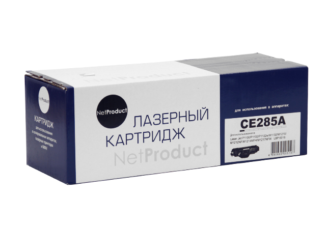 Картридж NetProduct (N-CE285A) для HP LJ Pro P1102/P1120W/M1212nf/M1132MFP/Canon 725, 1,6K - купить с доставкой по России