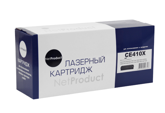 Картридж NetProduct (N-CE410X) для HP CLJ Pro300 Color M351/M375/Pro400 Color/M451, Bk, 4K - купить с доставкой по России
