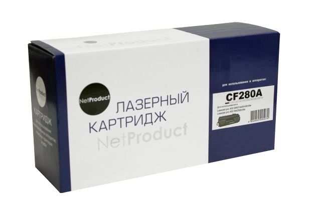 Картридж NetProduct (N-CF280A) для HP LJ Pro 400 M401/Pro 400 MFP M425, 2,7K - купить с доставкой по России