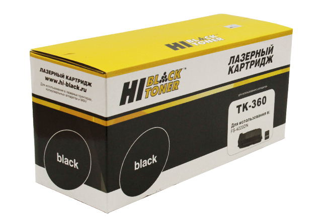 Тонер-картридж Hi-Black (HB-TK-360) для Kyocera FS-4020, 20K - купить с доставкой по России