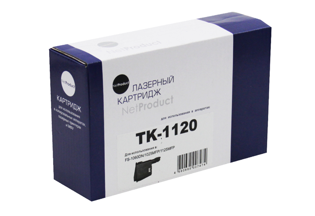 Тонер-картридж NetProduct (N-TK-1120) для Kyocera FS-1060DN/1025MFP/1125MFP, 3K - купить с доставкой по России