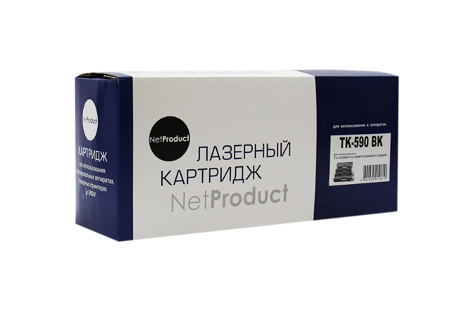 Тонер-картридж NetProduct (N-TK-590Bk) для Kyocera FS-C5250DN/C2626MFP, Bk, 7K - купить с доставкой по России