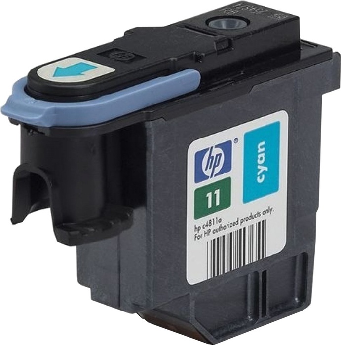 Печат. головка 11 для HP Business Inkjet 2200/2250/DJ 500/510/800/810 Cyan (О) C4811A