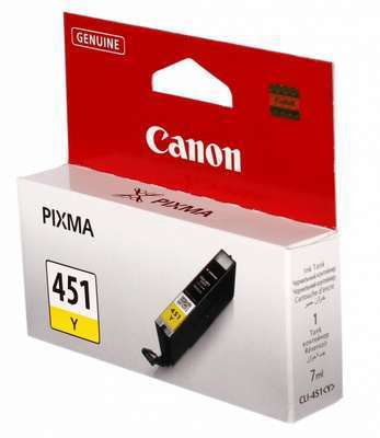 Картридж Canon PIXMA iP7240/MG6340/MG5440 (O) CLI-451Y, Y - купить с доставкой по России
