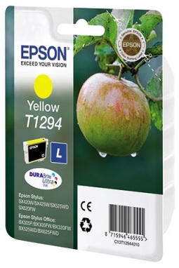 Картридж Epson Stylus SX230/235W/SX420W/SX425W/BX305F (O) C13T12944011/C13T12944012, Y - картинка товара Картридж Epson Stylus SX230/235W/SX420W/SX425W/BX305F (O) C13T12944011/C13T12944012, Y - купить с доставкой по России