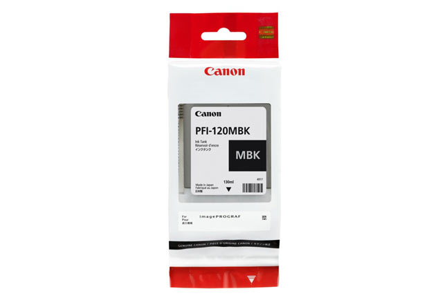 Картридж PFI-120MBK Canon TM-200/205/300/305, 130 мл  (О) matte black 2884C001 - купить с доставкой по России