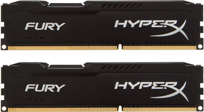 Модуль памяти Kingston 16GB 1333МГц DDR3 CL9 DIMM (Kit Of 2) HyperX FURY Black