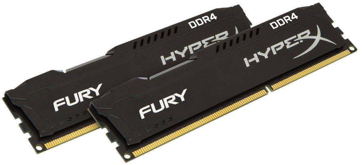 Модуль памяти Kingston 16GB 3000МГц DDR4 CL15 DIMM (Kit Of 2) HyperX FURY Black