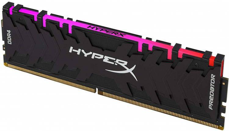 Модуль памяти Kingston 16GB 3200МГц DDR4 CL16 DIMM XMP HyperX Predator RGB