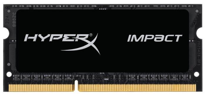 Модуль памяти Kingston 4GB 1600МГц DDR3L CL9 SODIMM HyperX Impact 1.35V