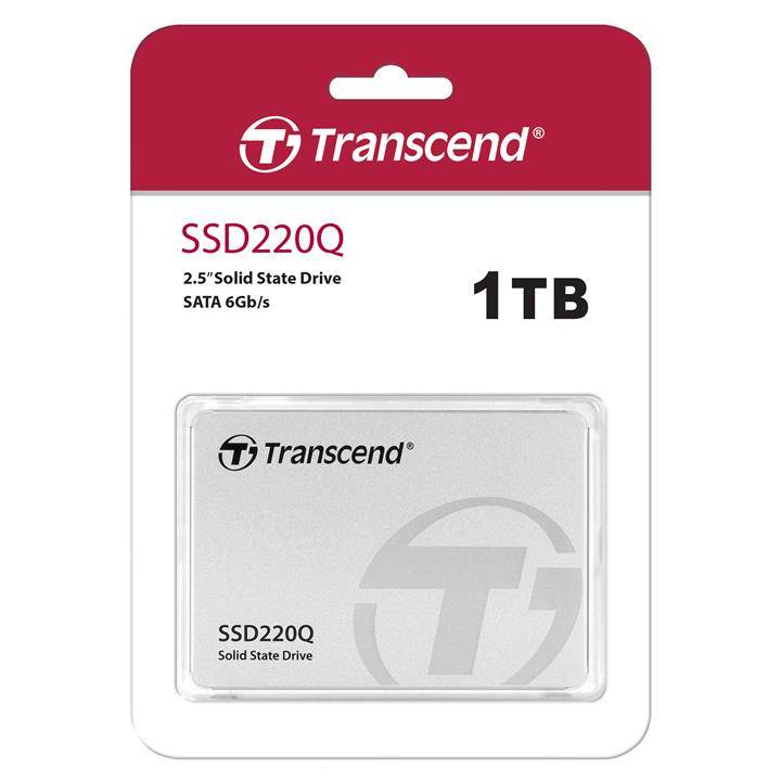 Твердотельный диск 1TB Transcend, SSD220Q, QLC, SATA III [R/W — 550/500 MB/s]