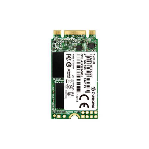 Твердотельный диск 128GB Transcend MTS430, M.2 2242, SATA, 3D TLC, With DRAM [R/W — 560/480 MB/s]