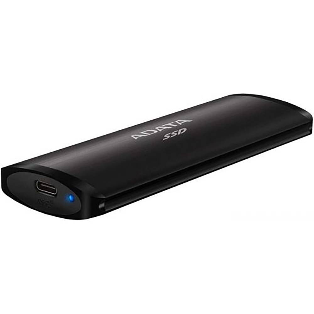 Твердотельный диск 2TB A-DATA SE760, External, USB 3.2 Type-C, [R/W -1000/- MB/s] 3D-NAND, черный