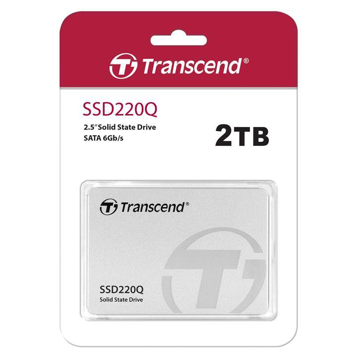 Твердотельный диск 2TB Transcend, SSD220Q, QLC, SATA III [R/W — 550/500 MB/s]