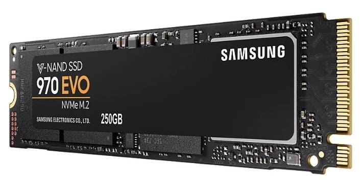 Твердотельный диск 250GB Samsung 970 EVO Plus, M.2, PCI-E 3.0 X4, 3D TLC NAND [R/W — 3400/1500 MB/s]