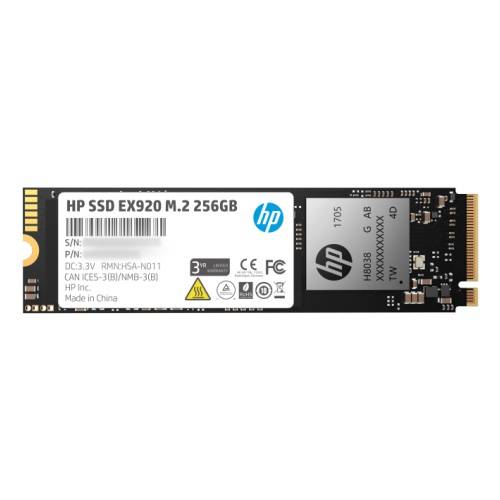 Твердотельный диск 256GB HP EX920 M.2, NVMe 3D TLC [R/W — 3200/1200 MB/s]