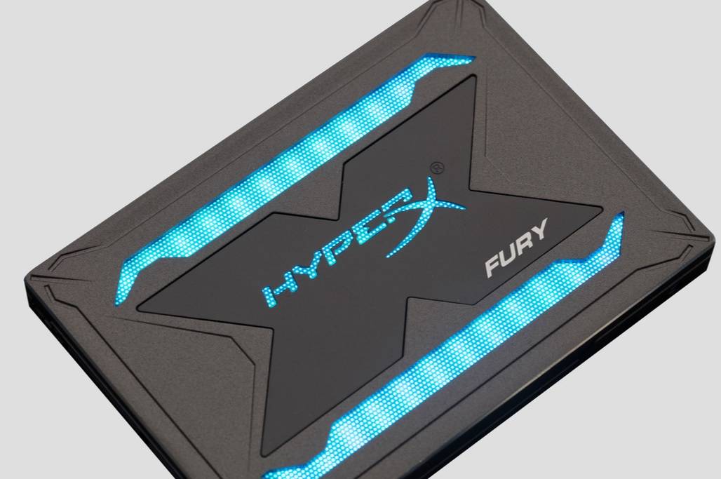 Твердотельный диск 480GB Kingston SSDNow HyperX FURY, 2.5″,SATA III,[R/W-540/480MB/s] 3D TLC,Marvell 88SS1074, подсветка