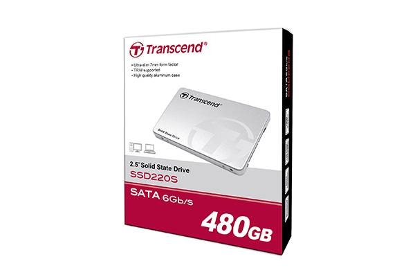 Твердотельный диск 480GB Transcend 220S, 2.5″, SATA III [R/W — 450/550 MB/s]