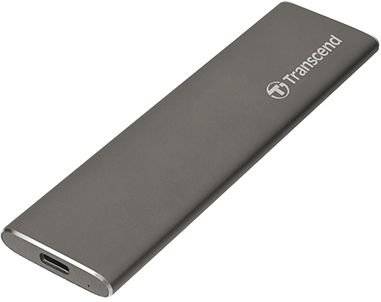 Твердотельный диск 960GB Transcend ESD250C, USB3.1 Gen 2, серебристый [R/W — 520/460 MB/s]