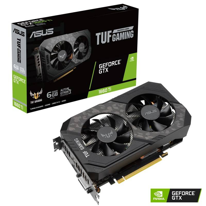 Видеокарта NVIDIA GeForce GTX1660 Ti ASUS 6Gb (TUF-GTX1660TI-6G-EVO-GAMING)