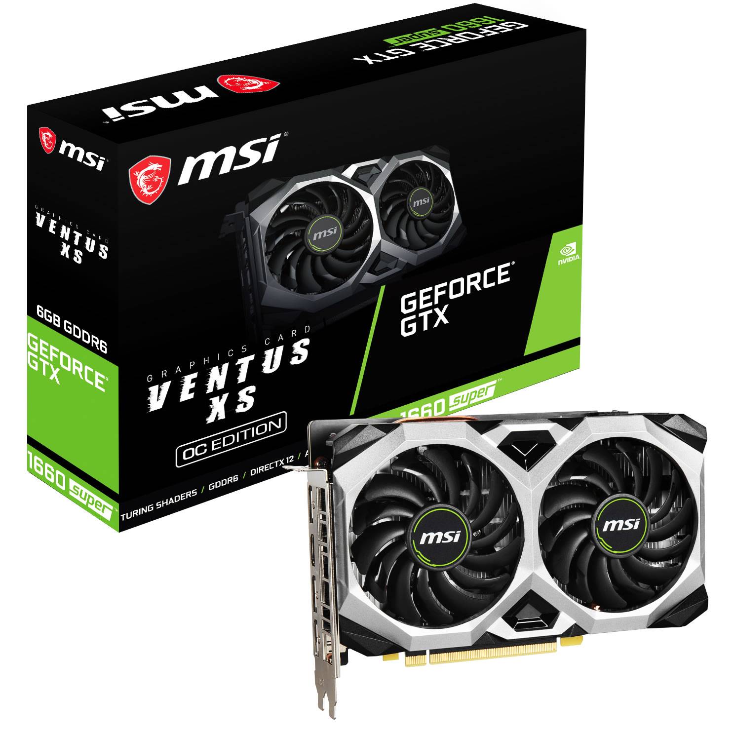 Видеокарта MSI GTX 1660 Super VENTUS XS OC NVidia 1660 Super   RTL