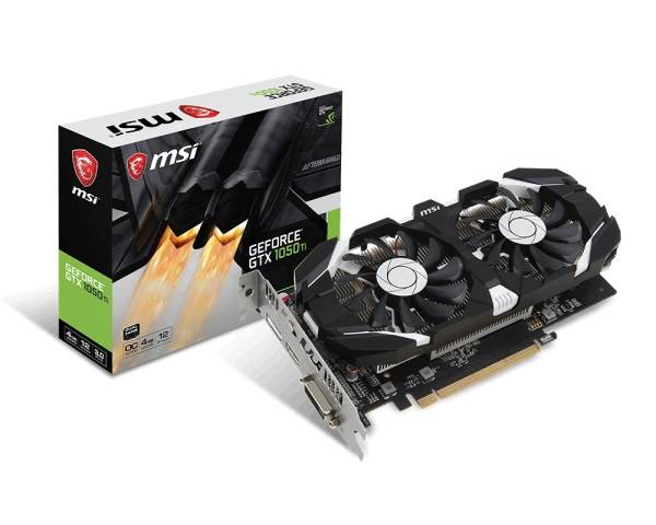 Видеокарта NVIDIA GeForce GTX 1050 Ti MSI 4Gb (GTX 1050 Ti 4GT OC)