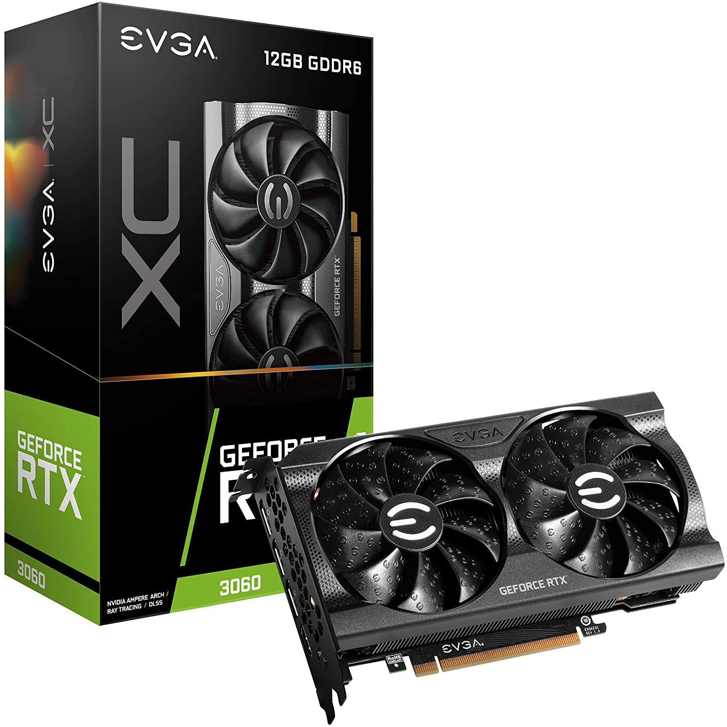 Видеокарта NVIDIA GeForce RTX3060 EVGA XC Gaming 12Gb (12G-P5-3657-KR)