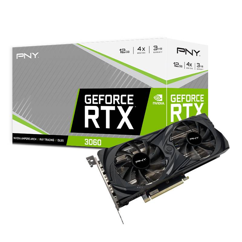 Видеокарта NVidia GeForce RTX3060 PNY 12Gb (VCG306012DFMPB)