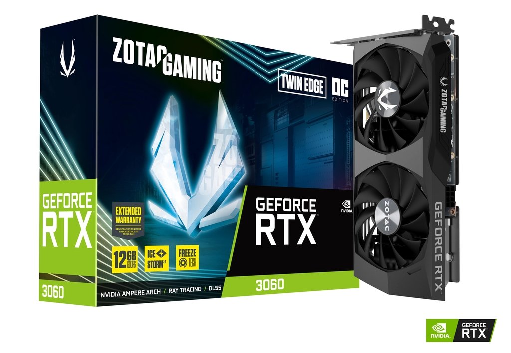 Видеокарта NVIDIA GeForce RTX3060 Zotac Twin Edge OC 12Gb (ZT-A30600H-10M)