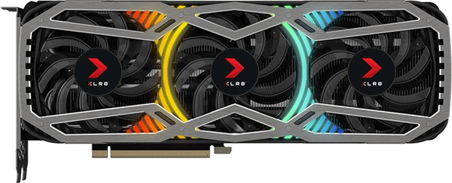 Видеокарта PNY RTX 3080 10GB XLR8 GAMING REVEL EPIC-X LHR  VCG308010LTFXP-BLK