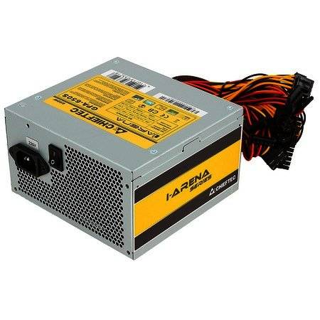 Блок питания 650W Chieftec IArena (GPA-650S) OEM мощность 650 Вт, ATX12V 2.3, активный PFC, вентилятор 120×120 мм