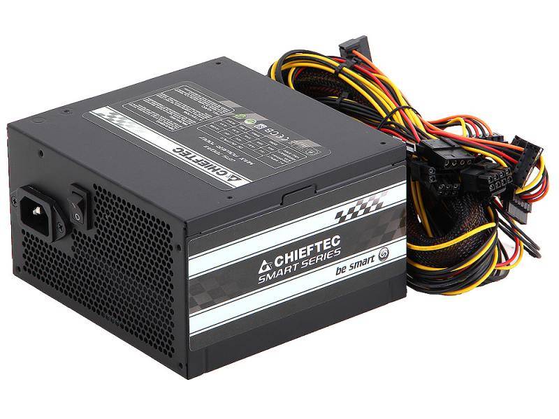 Блок питания 700W Chieftec Smart (GPS-700A8) мощность 700 Вт, ATX12V 2.3, активный PFC, вентилятор 120×120 мм