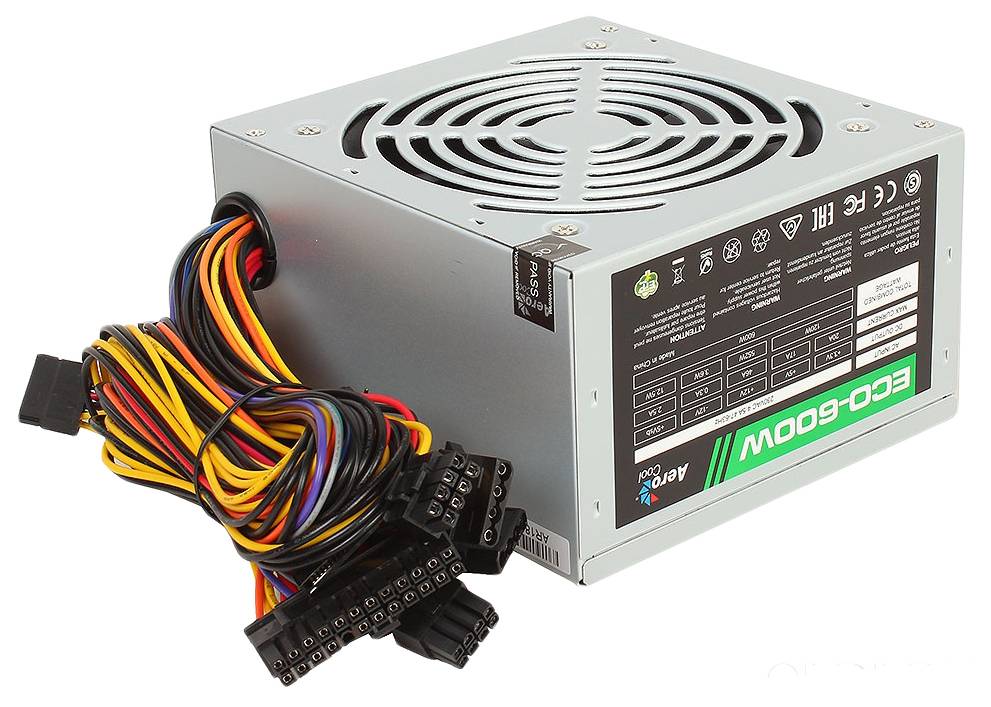 Блок питания Aerocool ECO-600W  RTL