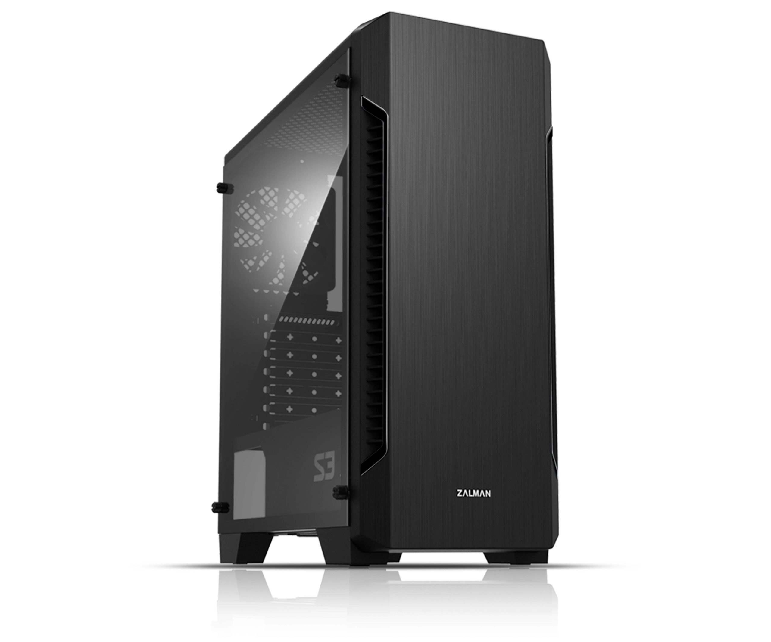 Корпус ZALMAN S3 TG (2xUSB + USB 3.0, 2xAudio, 120мм FAN, прозрачная стенка- закаленное стекло, ATX, без БП) - картинка товара Корпус ZALMAN S3 TG (2xUSB + USB 3.0, 2xAudio, 120мм FAN, прозрачная стенка- закаленное стекло, ATX, без БП) - купить с доставкой по России
