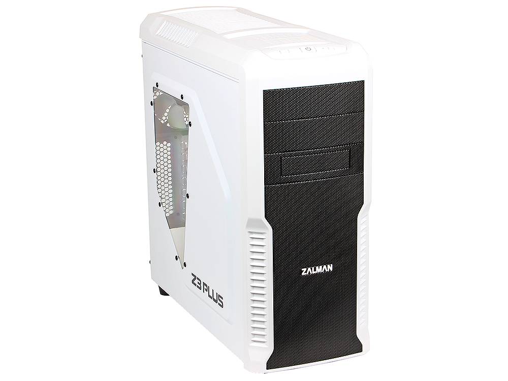 Корпус ZALMAN Z3 PLUS White (3xUSB, 2xAudio, 0.7 мм, 4×120мм FAN, ATX, без БП)