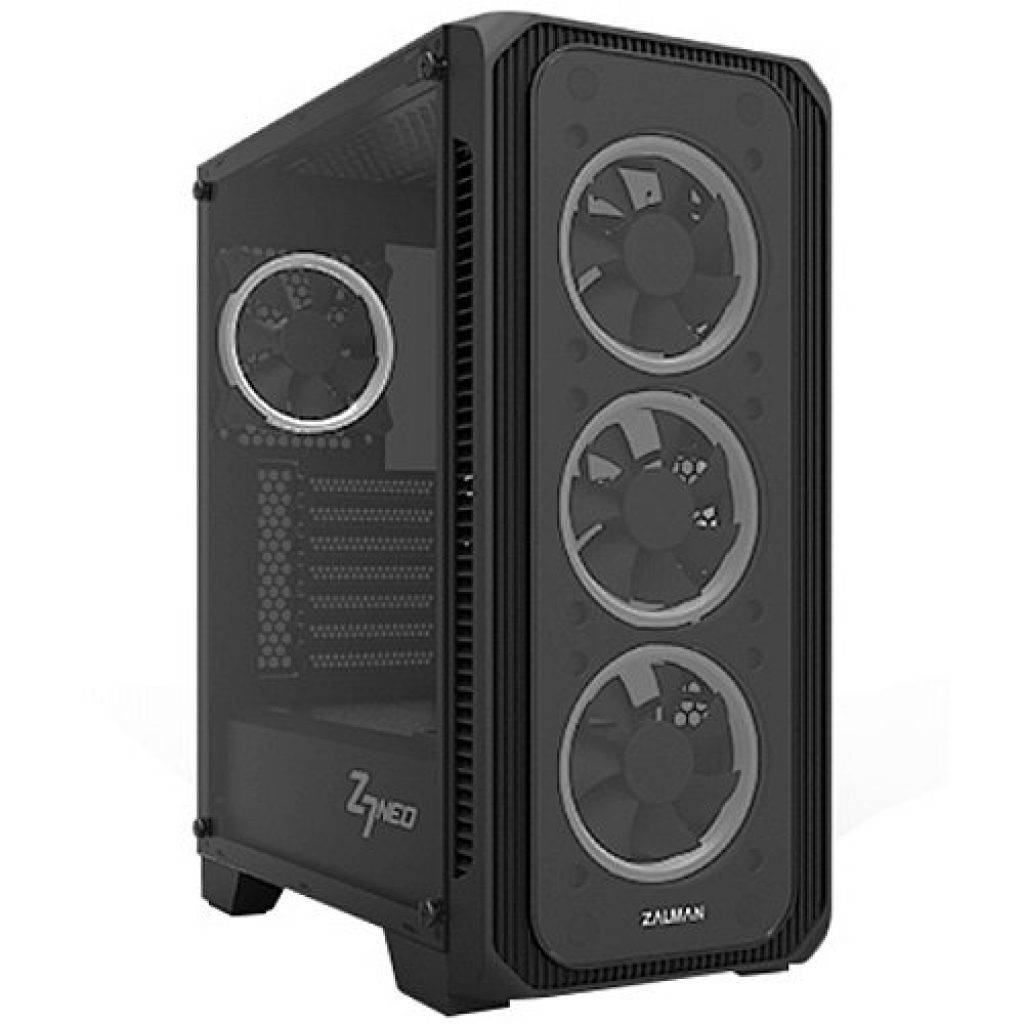 Корпус ZALMAN Z7 NEO (3xUSB, 2xAudio, 4×120мм FAN, прозрачная стенка, ATX, без БП)