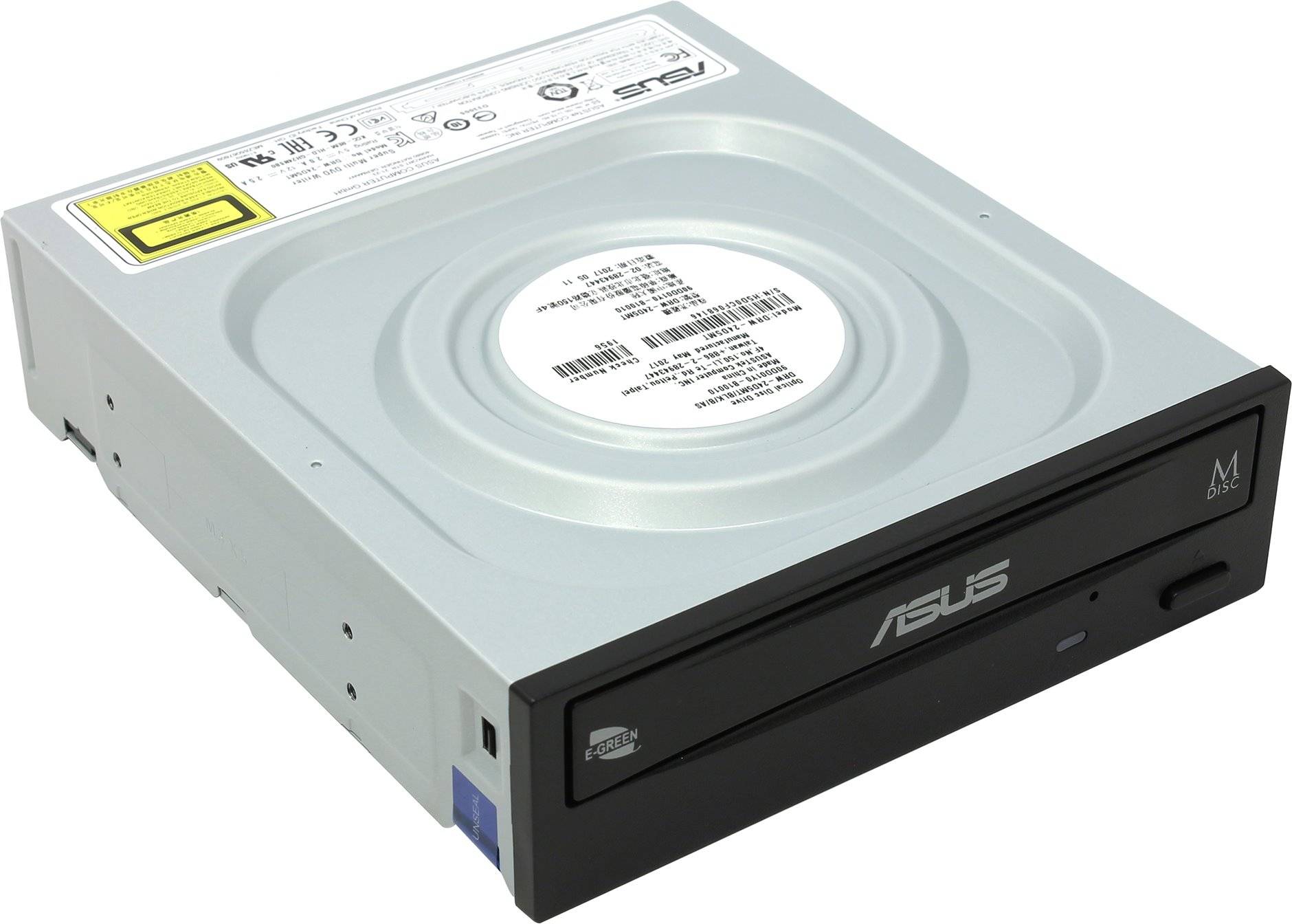 Оптический привод DVD-RW Asus DRW-24D5MT (SATA, внутренний, черный) OEM