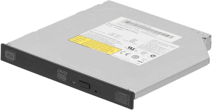 Оптический привод Slim DVD-RW Asus SDRW-08U1MT/BLK/B/GEN (SATA, внутренний, черный) OEM