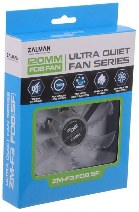 Вентилятор Zalman ZM-F3 FDB (SF) (120мм, 23dB, 1200rpm, 3pin) RTL