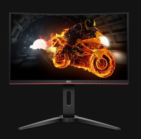 МОНИТОР 24″ AOC C24G1 Black-Red (VA, изогнутый, 1920×1080, 144Hz, 1 Ms, 178°/178°, 250 Cd/m, 80M:1, +2xHDMI 1.4, +DisplayPort 1.2, +регулировка по высоте, AMD FreeSync™)