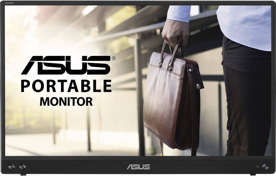 МОНИТОР 15.6″ ASUS MB16ACV Black (IPS, LED, Wide, 1920×1080, 60Hz, 5ms, 178°/178°, 250 Cd/m, 100,000,000:1, +USB, +Pivot)