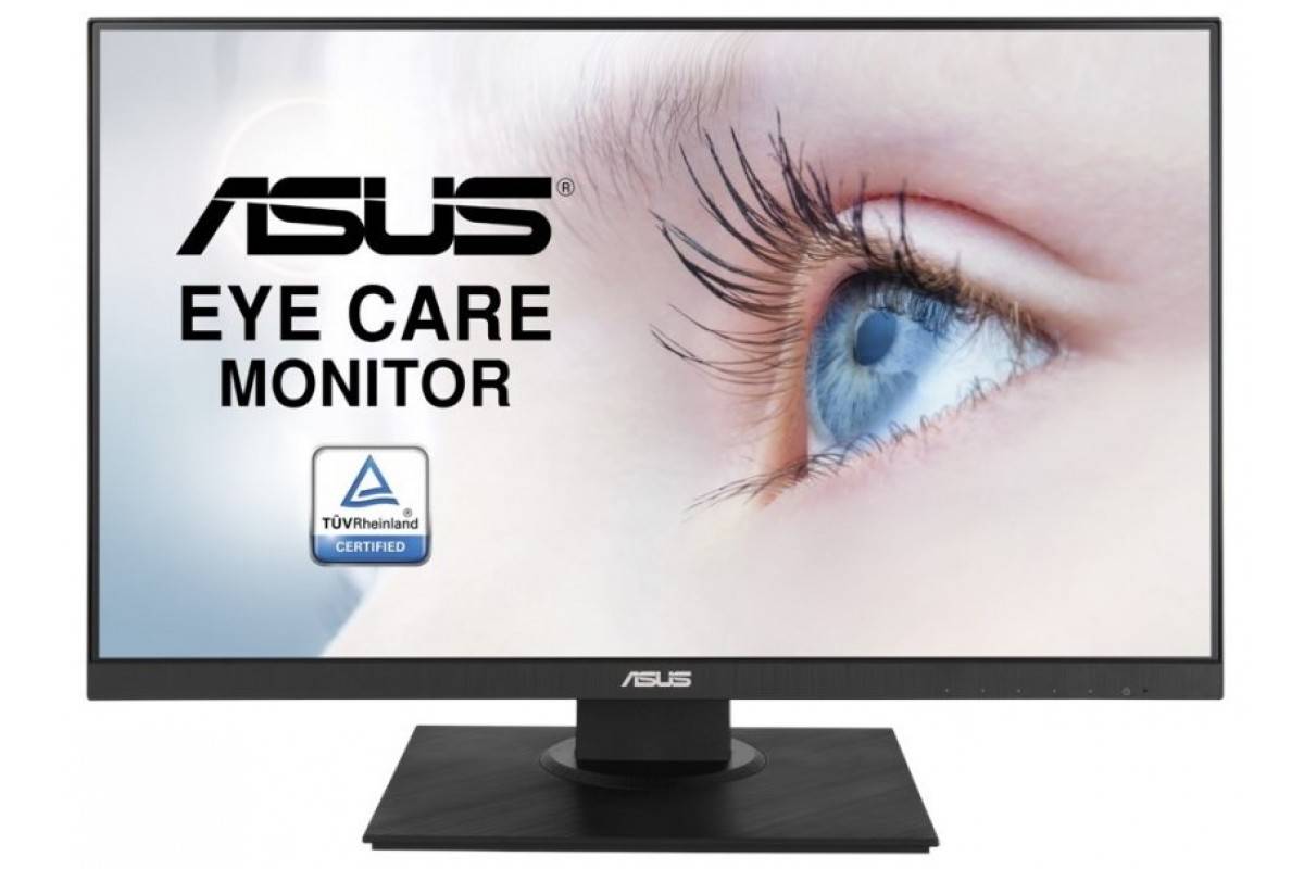 МОНИТОР 23.8″ ASUS VA24DQLB Black с поворотом экрана (IPS, 75Hz, 1920×1080, 5 Ms, 178°/178°, 250 Cd/m, 1000:1, +DisplayPort, +НDMI, +MM, USB 3.0)