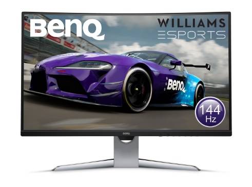 МОНИТОР 32″ BenQ EX3203R Black (VA, изогнутый, 2560×1440, 144Hz, 4 Ms, 178°/178°, 400 Cd/m, 20M:1, +2xHDMI 2.0, +DisplayPort, +2xUSB 3.0, +USB-Type C, AMD FreeSync, +регулировка по высоте)