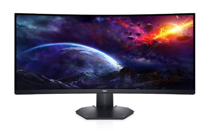 МОНИТОР 34″ DELL S3422DWG Black (VA, изогнутый, 3440×1440, 144Hz, HDR400, 1 Ms, 178°/178°, 400 Cd/m, 3000:1, +2xHDMI 2.0, +DisplayPort 1.2, +5xUSB 3.2, +регулировка по высоте, FreeSync)