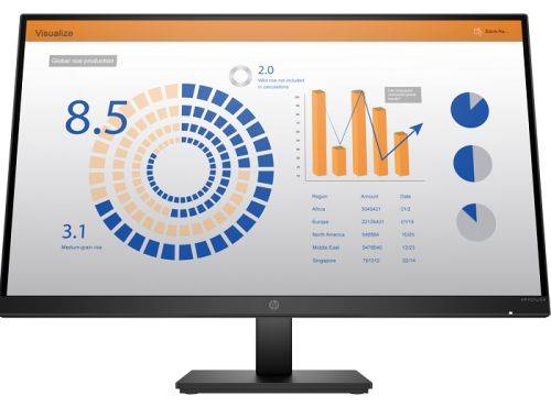 МОНИТОР 27″ HP P27q G4 регулировка по высоте (2560×1440 QHD, IPS, 16:9, 250 Cd/m2, 1000:1, 5ms, 178°/178°, HDMI, VGA, Plug-and-Play, Height, Black)