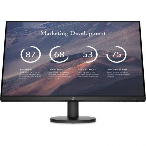 МОНИТОР 27″ HP P27v G4 (1920×1080 FHD, IPS, 16:9, 300 Cd/m2, 1000:1, 5ms, 178°/178°, VGA, HDMI, Tilt, Low Blue, Black)