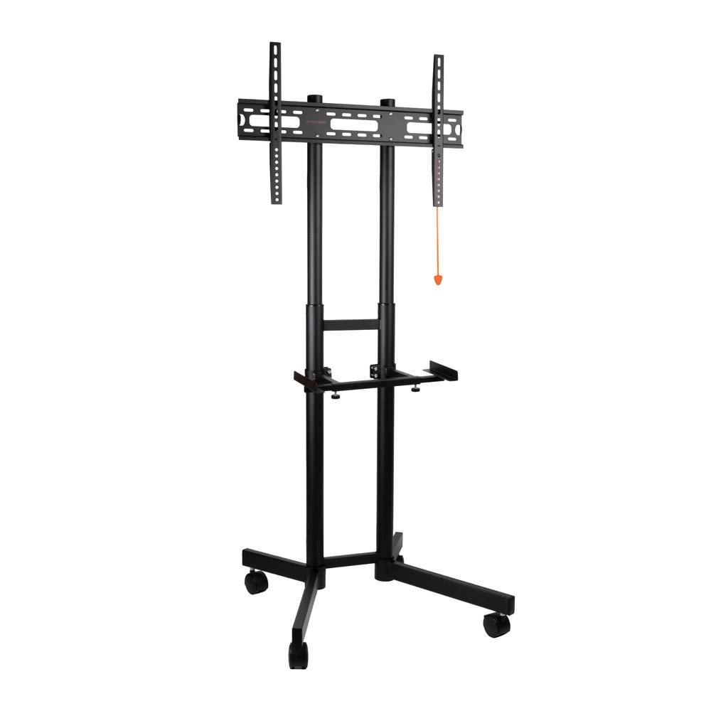 Стойка на колесах Arm media PT-STAND-7 черная для TV/LFD 32"-80", полка, max VESA 600x400, высота 1060-1500 мм, нагрузка до 50 кг - картинка товара Стойка на колесах Arm media PT-STAND-7 черная для TV/LFD 32"-80", полка, max VESA 600x400, высота 1060-1500 мм, нагрузка до 50 кг - купить с доставкой по России