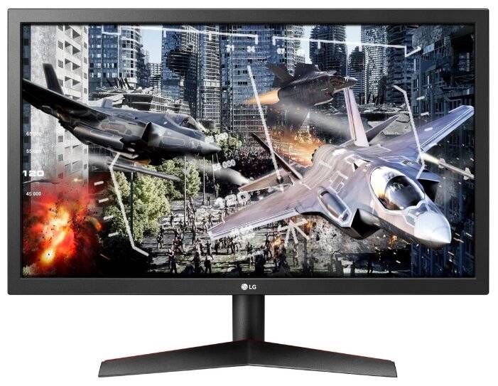 МОНИТОР 23.6″ LG Gaming 24GL600F-B Black/Red (LED, Wide, 1920×1080, 144Hz, 1ms, 170°/160°, 300 Cd/m, 100,000,000:1, +DP, +2xНDMI, +MM, )
